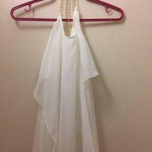 BNWT cross back chiffon top